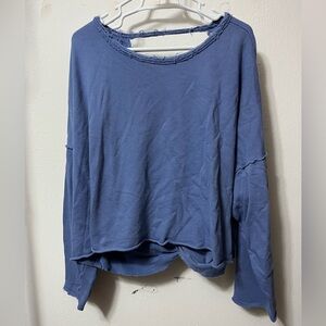 Aerie Terri cloth open back sweatshirt XXL